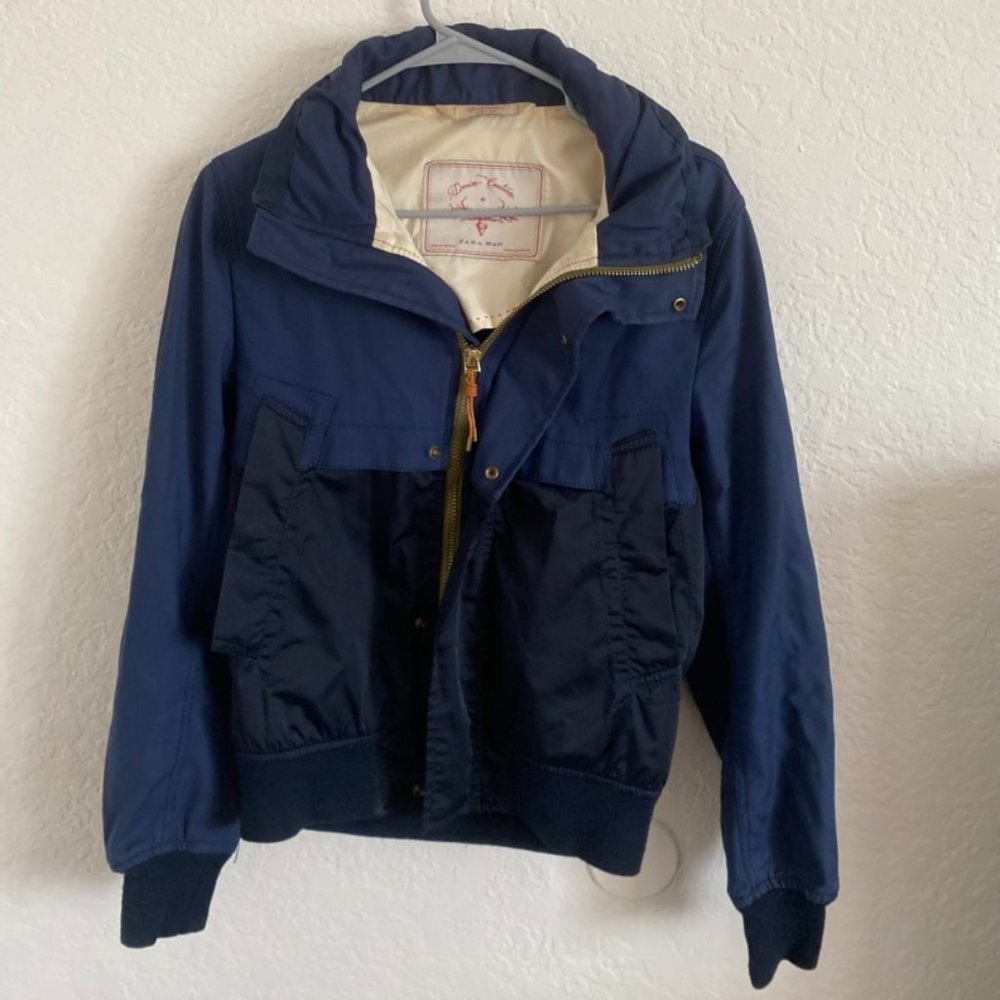 Zara Men Hidden Hood Windbreaker Jacket